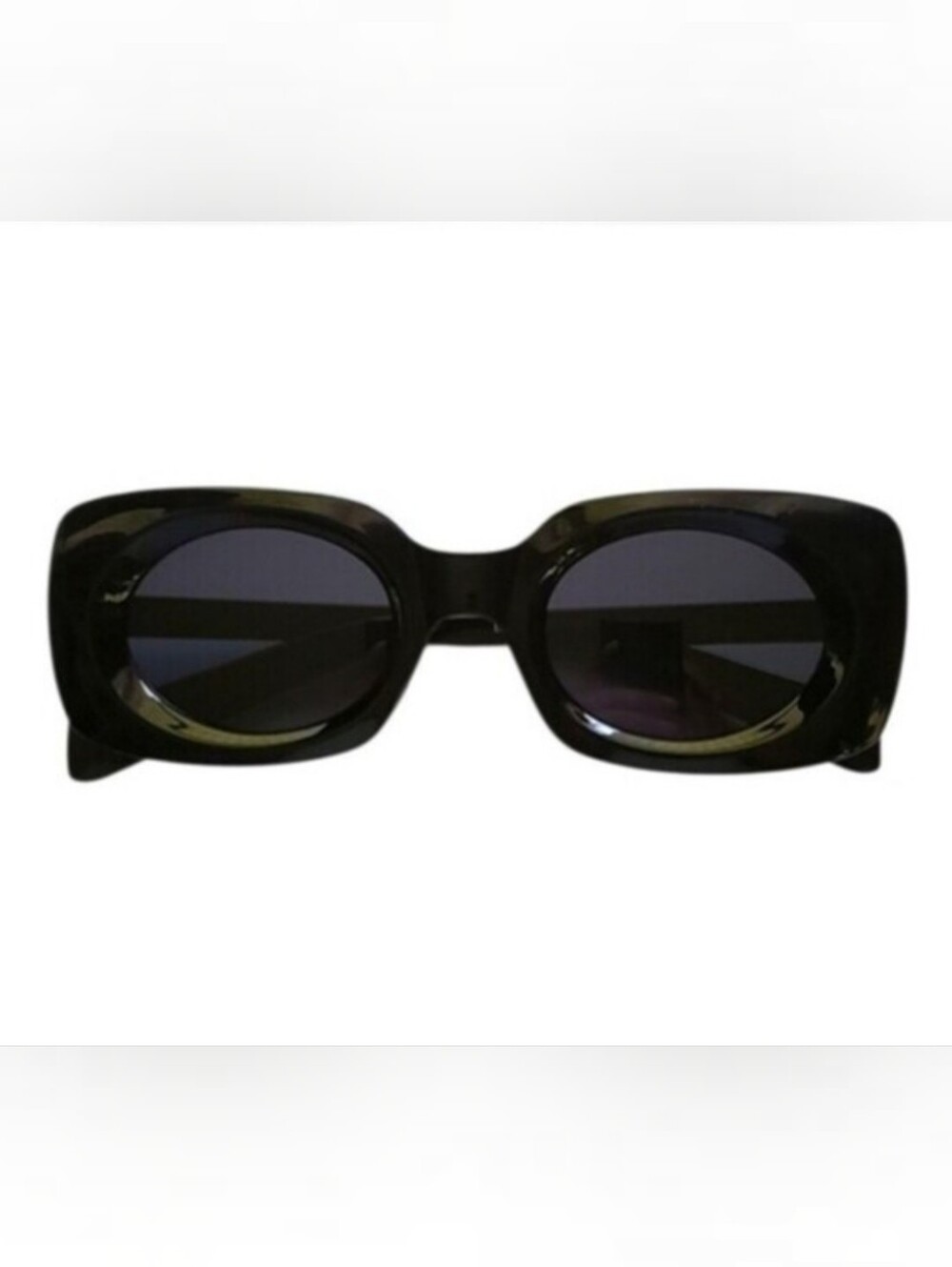 Geometric Black Sunglasses - UV400 Protection